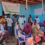 Community mobilization session on effects of FGM practice and child marriage.